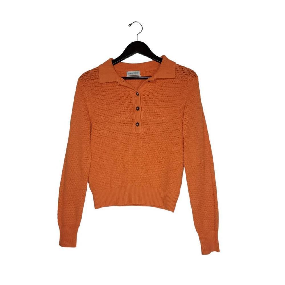 Urban Outfitters Women's Long Sleeves Cotton Blend Orange Sweater Size XS